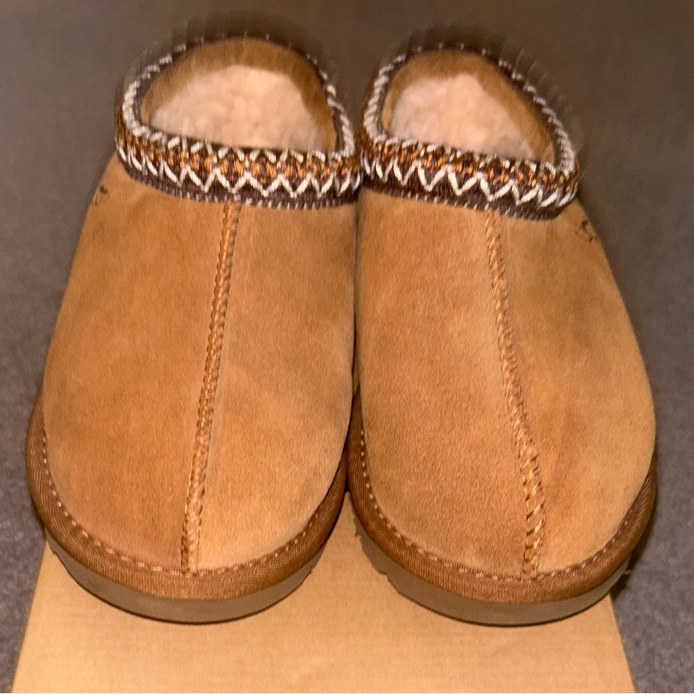 UGG Tan Slippers with Cream Interior